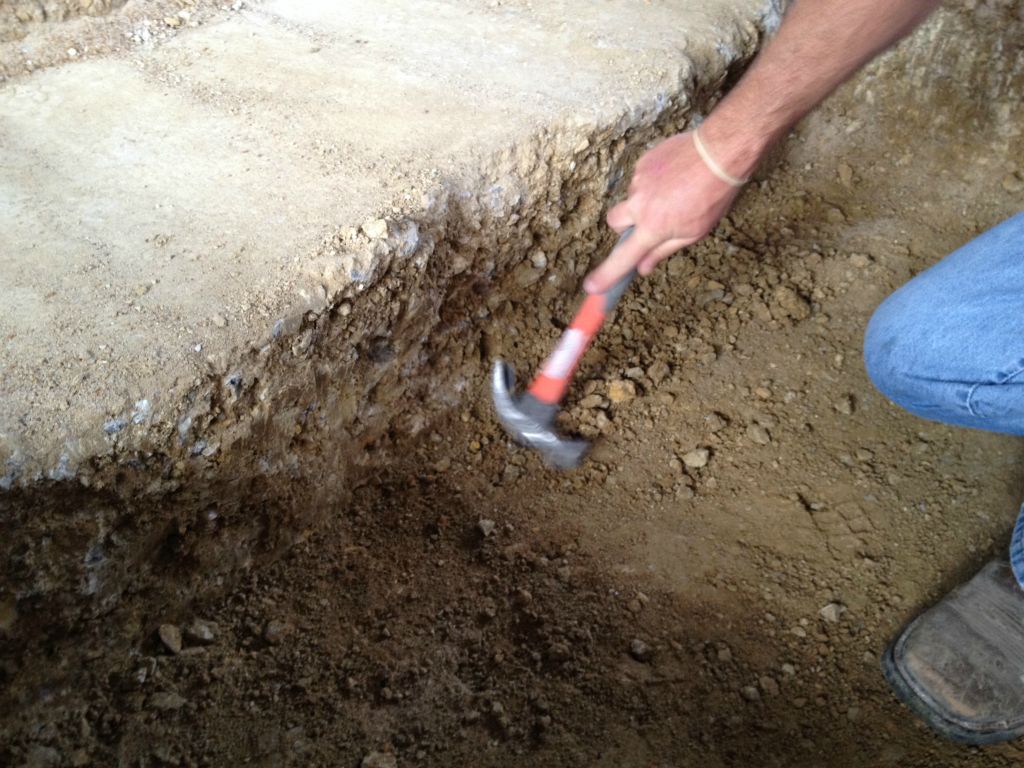 EXISTING CONCRETE REQUIRED SAW CUTTING AND EXCAVATION
