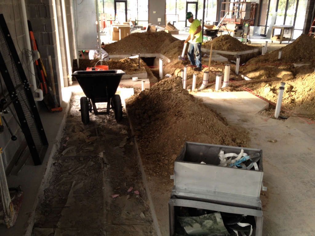 EXISTING CONCRETE REQUIRED SAW CUTTING AND EXCAVATION